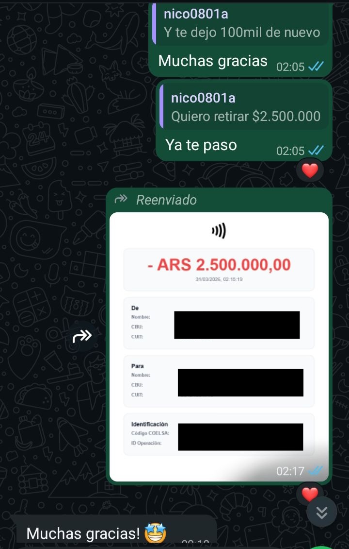 Retiro $663.000